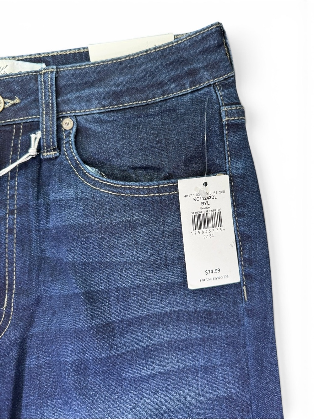 Kancan Braelynn High Rise Super Flare Jeans NWT Size 27/34 - Picture 7 of 13